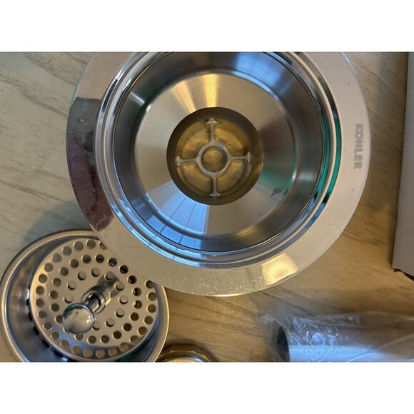 Kohler K-8801-CP Duostrainer Sink Strainer w/Drain, Tailpiece in Polished Chrome - Picture 5 of 16